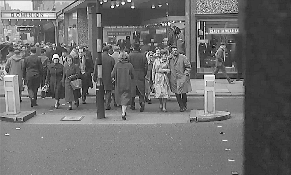 Tottenham Court Road and New Oxford Street in W1. Circa 1961