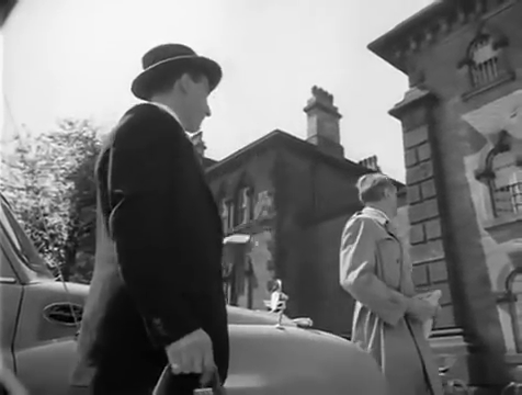 Outside Wandsworth Prison on Heathfield Road in SW18. Circa 1957