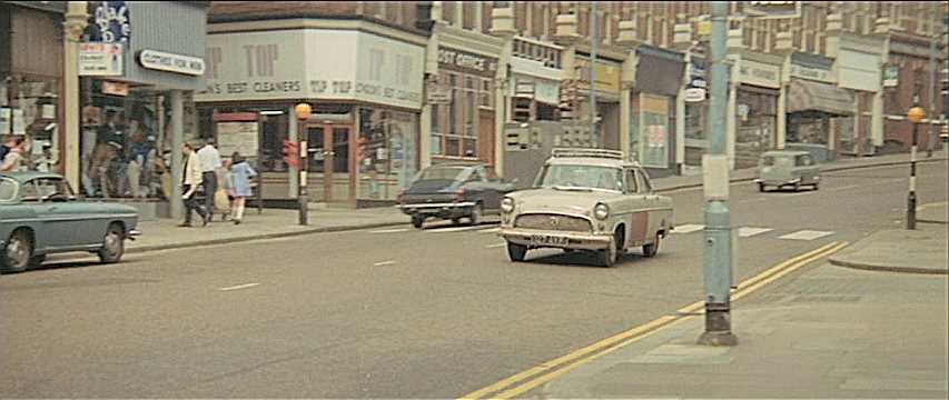 Hampstead High Street NW3 with the corner of Oriel Place to the left. Circa 1970