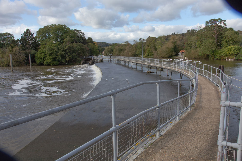 Weir Walk. Hambleden Weir, Buckinghamshire.