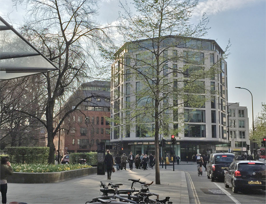 Cheapside, London EC2 at the junction with New Change.