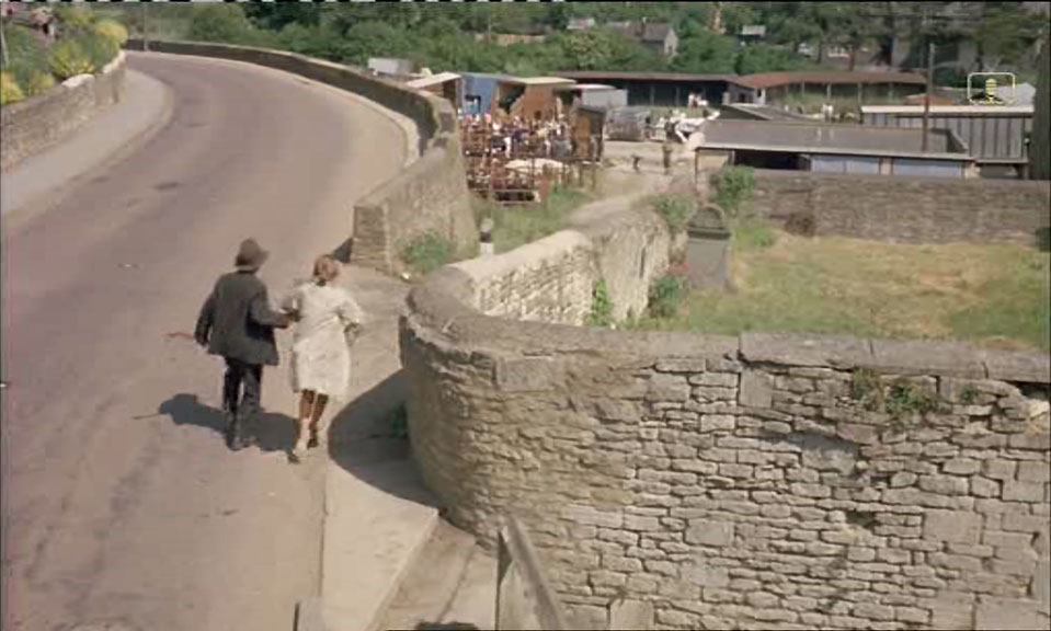 From The Chipping up to Cirencester Road, Tetbury. Circa 1971