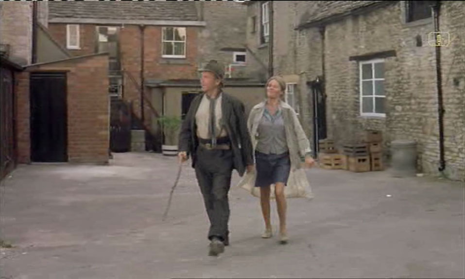 The is the rear of the Crown Inn, Minchinhampton in Gloucestershire. Circa 1971