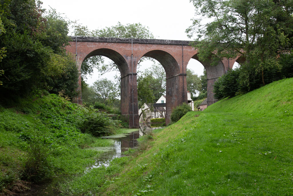 Oldbury Viaduct near Daniel's Mill between Bridgnorth and Eardington on the Severn Valley Railway in Shropshire.