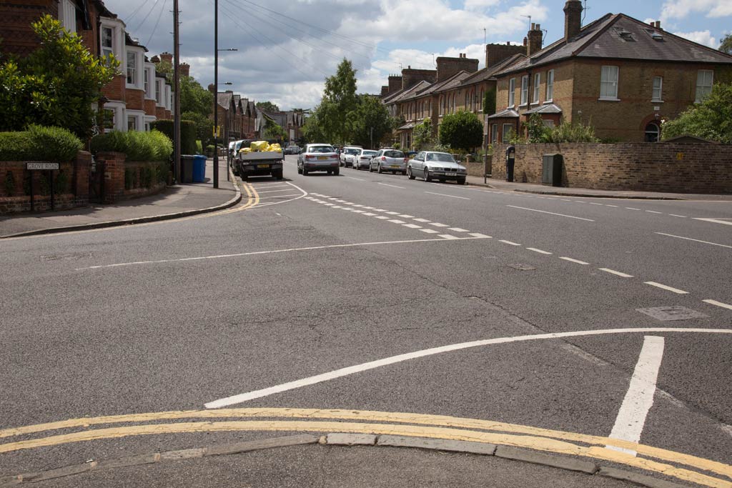 Junction of Grove Road and Frances Road in Windsor