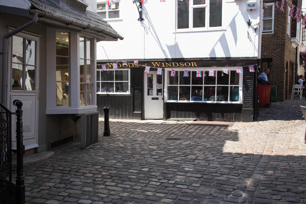 Where Queen Charlotte Street and Market Street, Windsor meet.