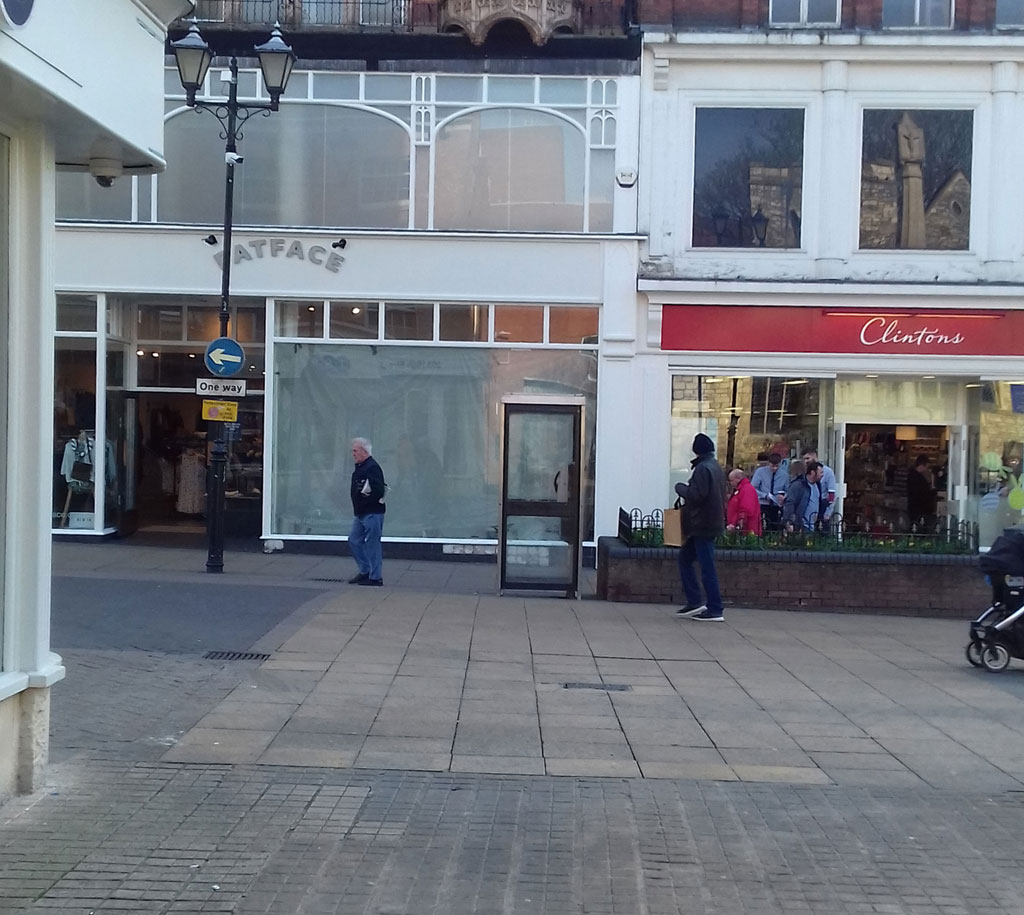 Facing High Street from St. Benedict's Square, Lincoln