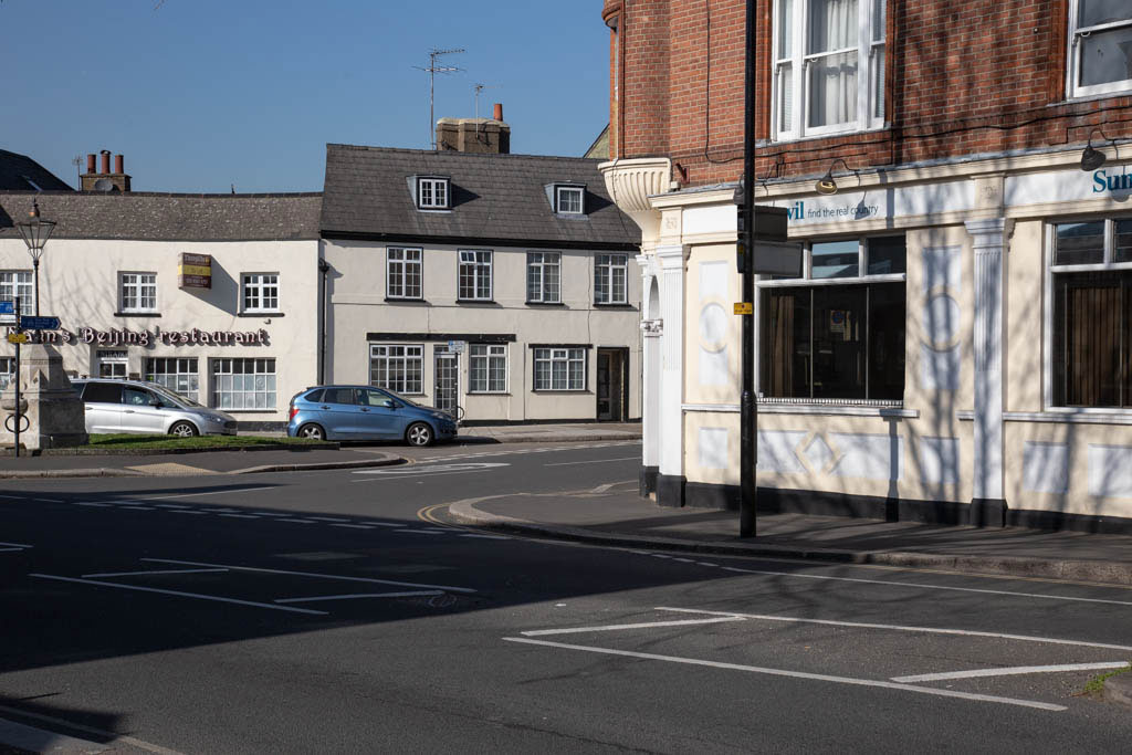 Upper Square seen from the junction of South Street and Richmond Road.