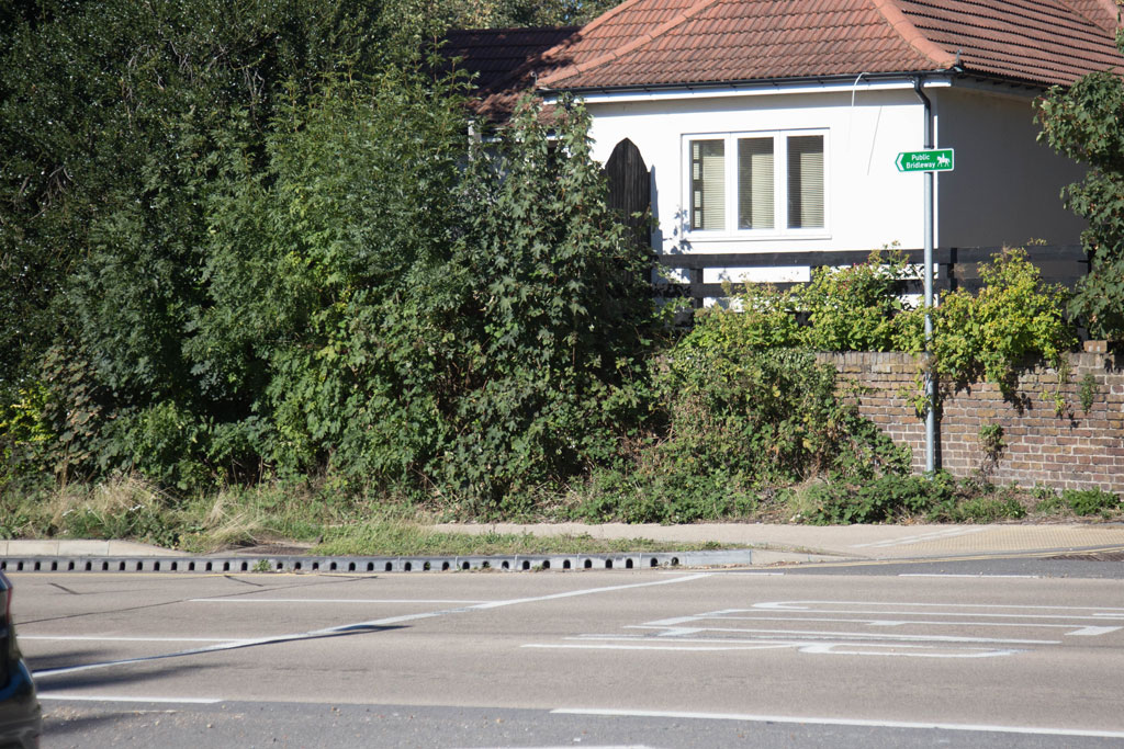 The corner of Walton Bridge Road and The Ridgeway.