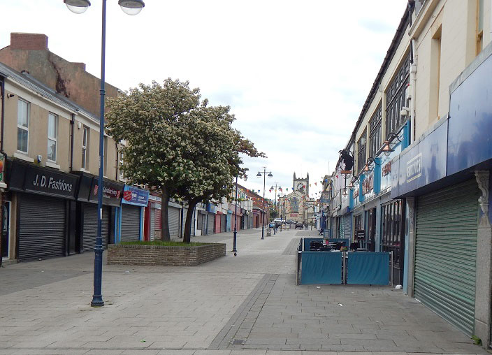 Church Street in Seaham, County Durham.