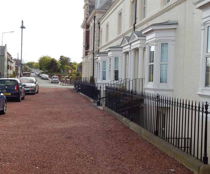 Bath Terrace, Seaham with Tempest Road beyond North Terrace in the background.