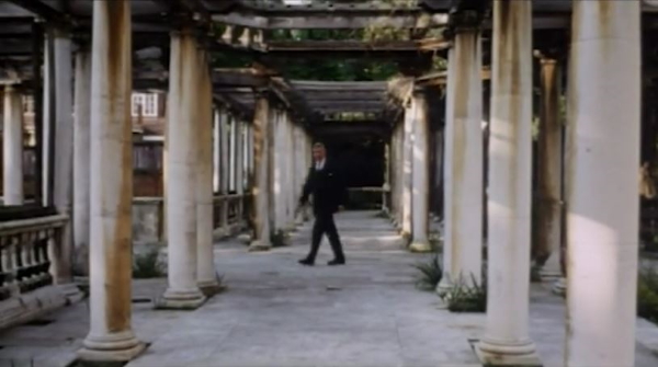 The colonnades in The Hill Gardens. Circa 1970