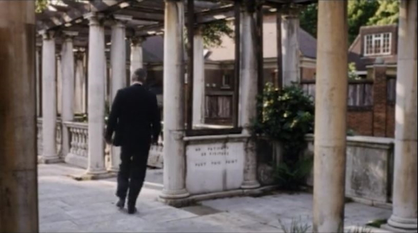 The colonnades in The Hill Gardens. Circa 1970