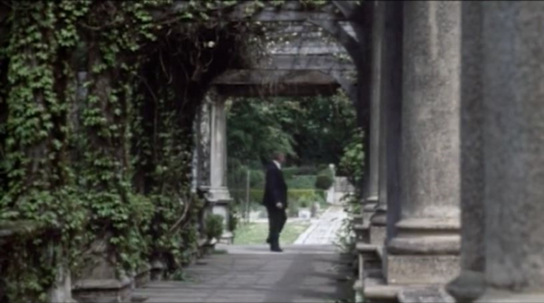 The colonnades in The Hill Gardens. Circa 1970