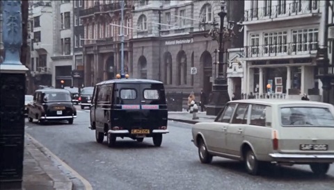 Facing east along Strand with the entrance to Deveraux Court Circa 1974