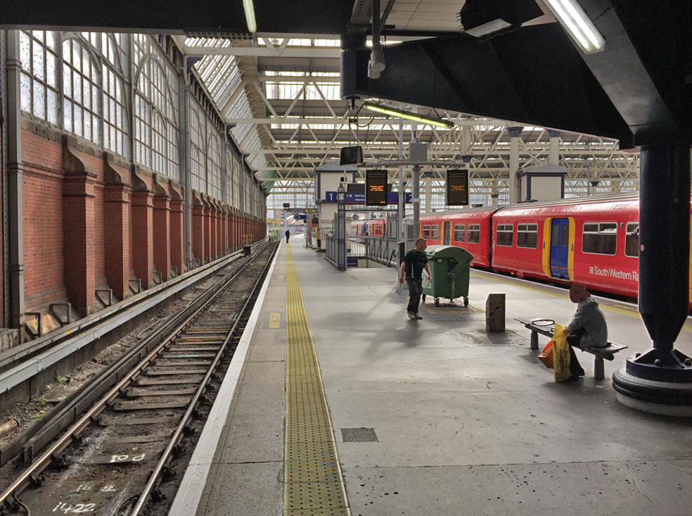 Waterloo station in SE1.