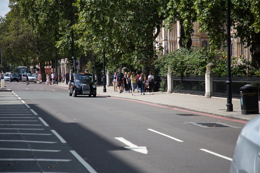Cromwell Road outside the Natural History Museum.