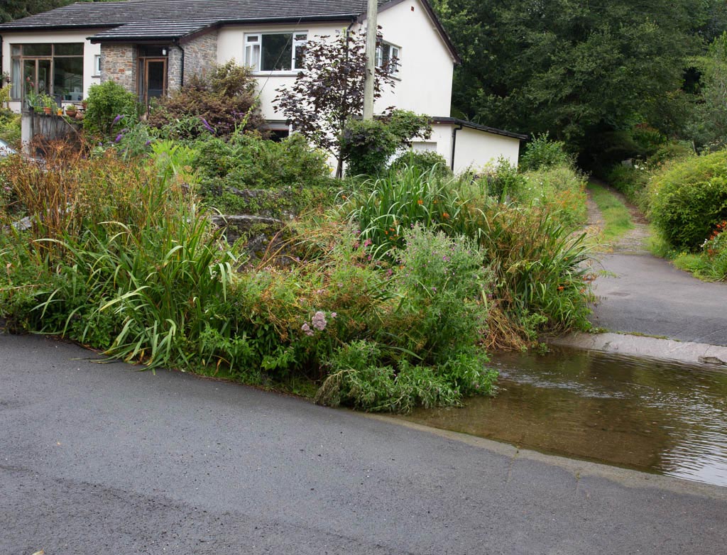 The ford crossing, Bidwell Brook, Brooking, Devon