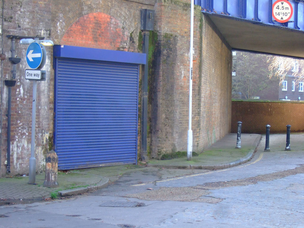 The junction of Three Colt Street and The Mitre in Limehouse.