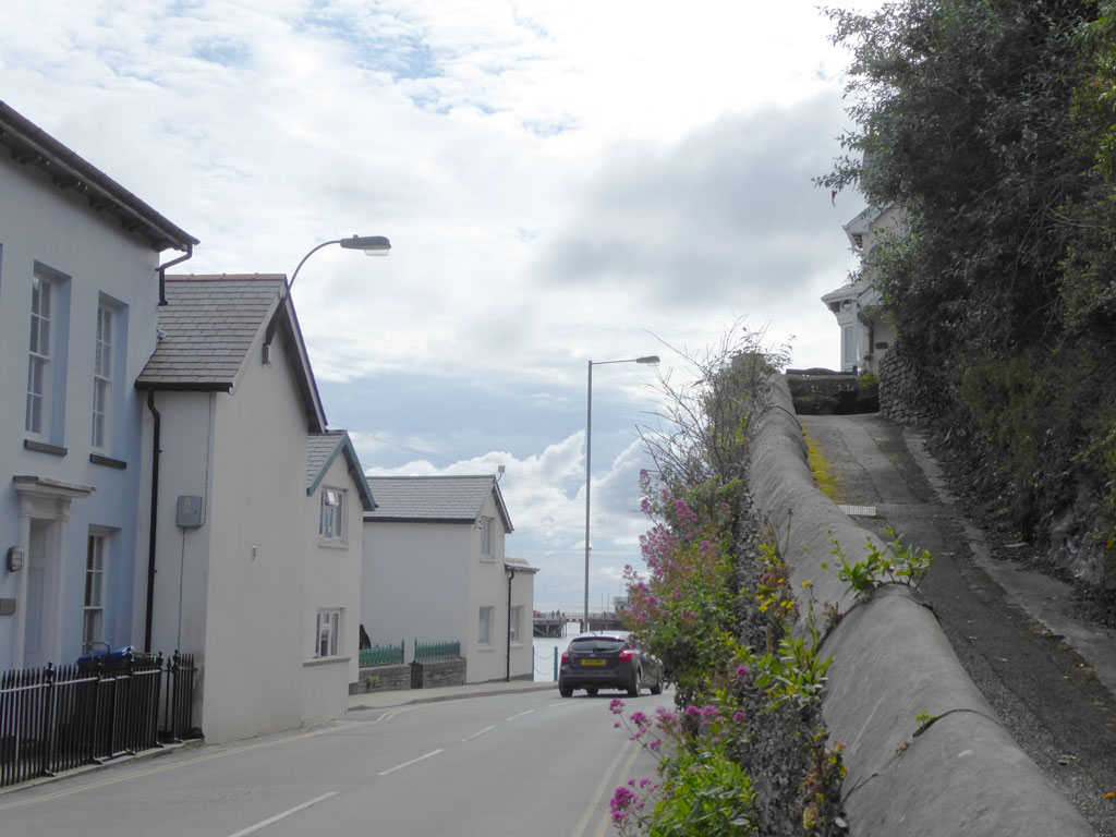 Facing west, towards Sea View Terrace, on Terrace Road.