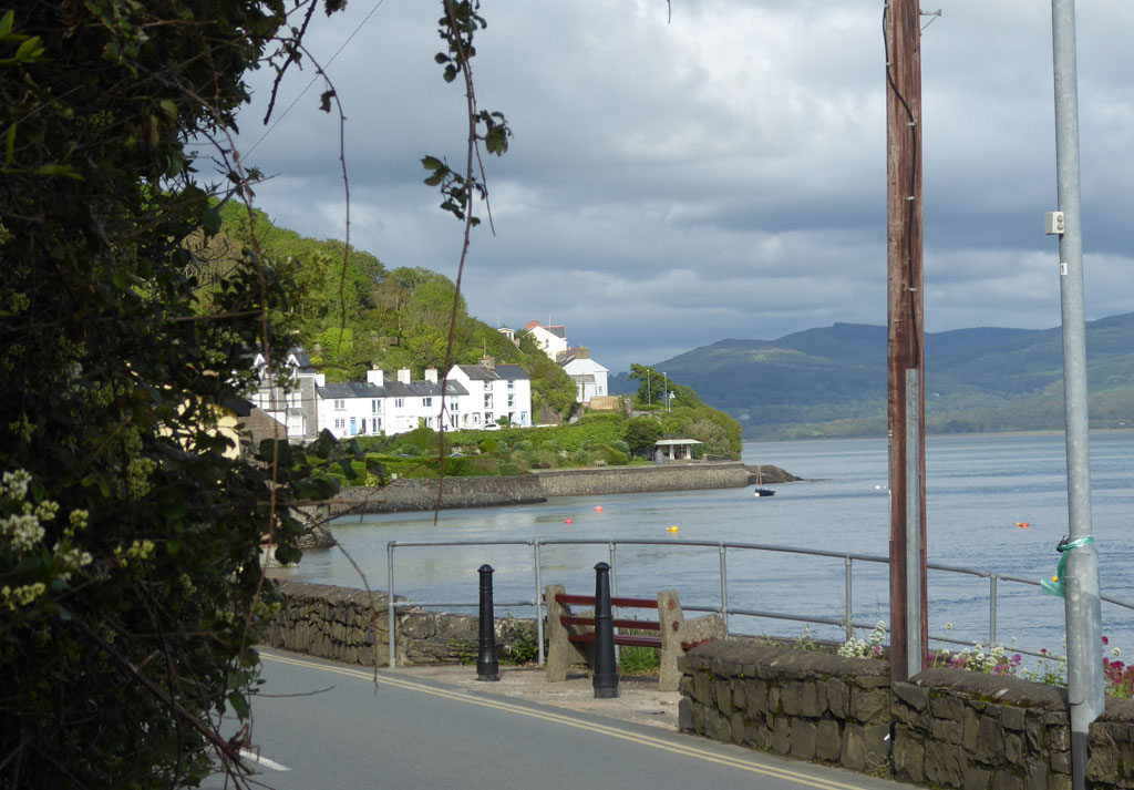 Looking east on Terrace Road, Aberdovey in Gwynedd.