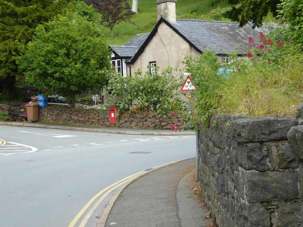 Looking eastward towards Penhelig Lodge on Terrace Road.