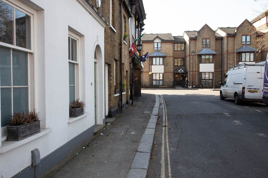 Swan Street, facing the junction with North Street.