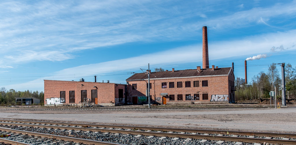 Locomotive stables in Rovaniemi, Finland