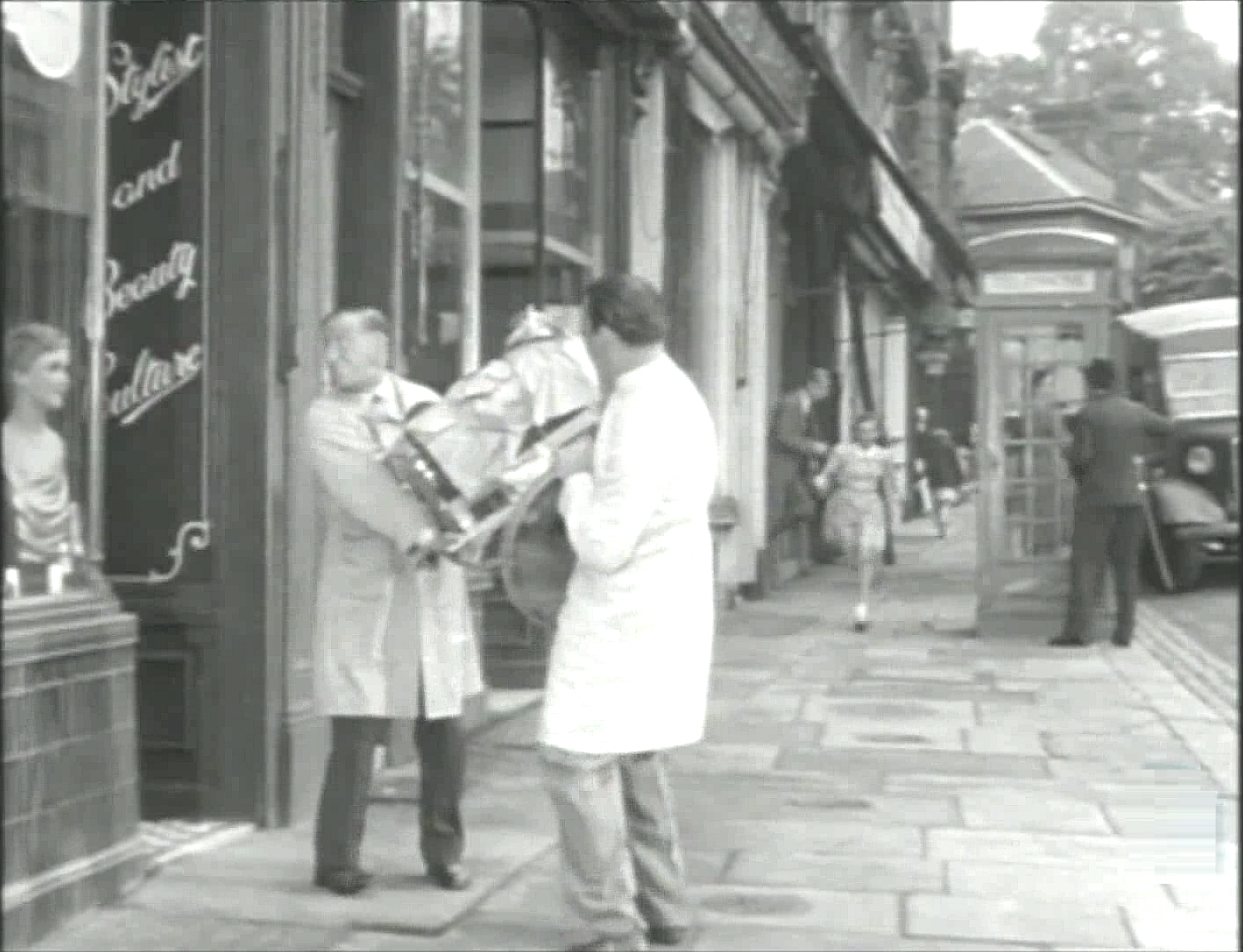 Belsize Lane in Belsize Park NW3. Circa 1951