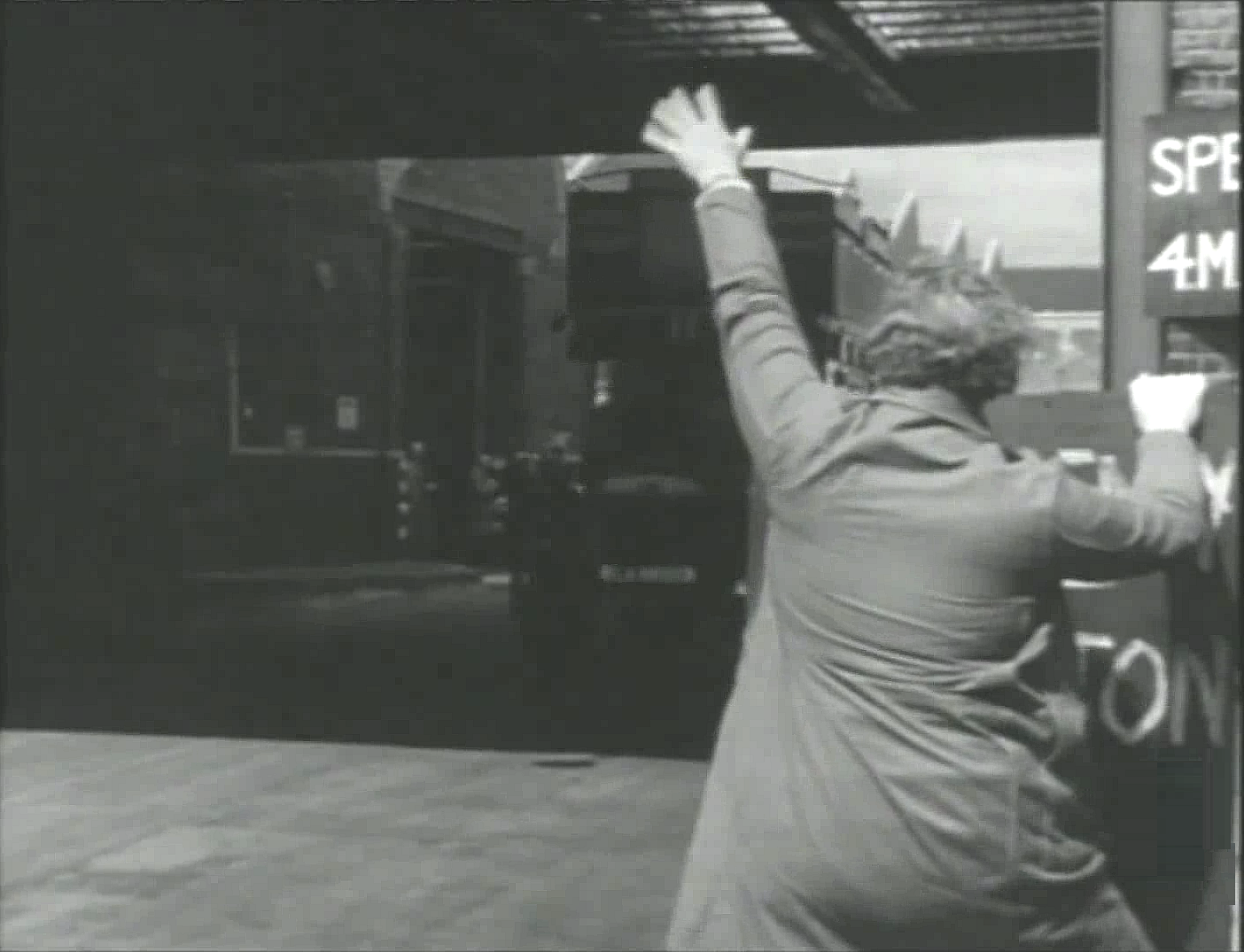 The access to Holloway Road bus garage in Archway Circa 1951