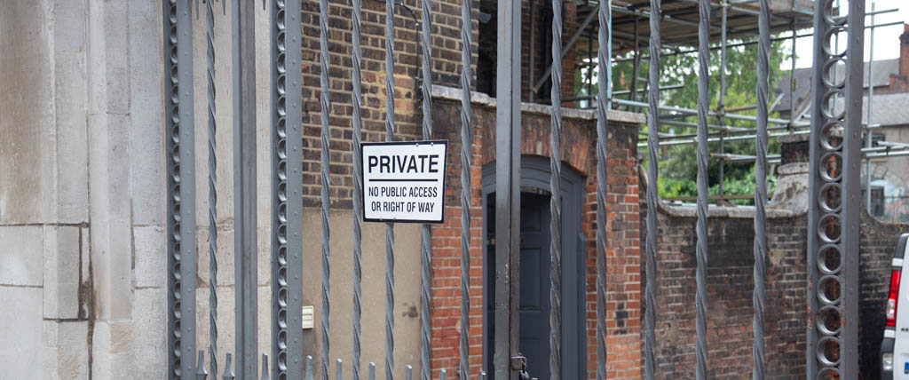 The gates of Christ Church on Fournier Street, London E1