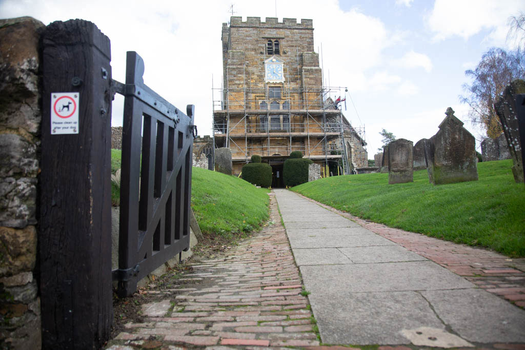 St Mary's church on Church Lane in Goudhurst, Kent.