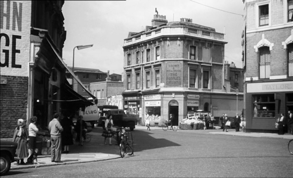 Slaidburn Street, London SW10 into Kings Road. Circa 1961