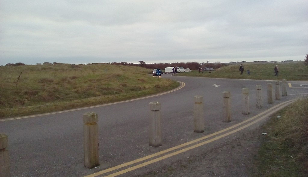 Causeway Road on Bull Island in Dublin Bay to the north-east of the city.