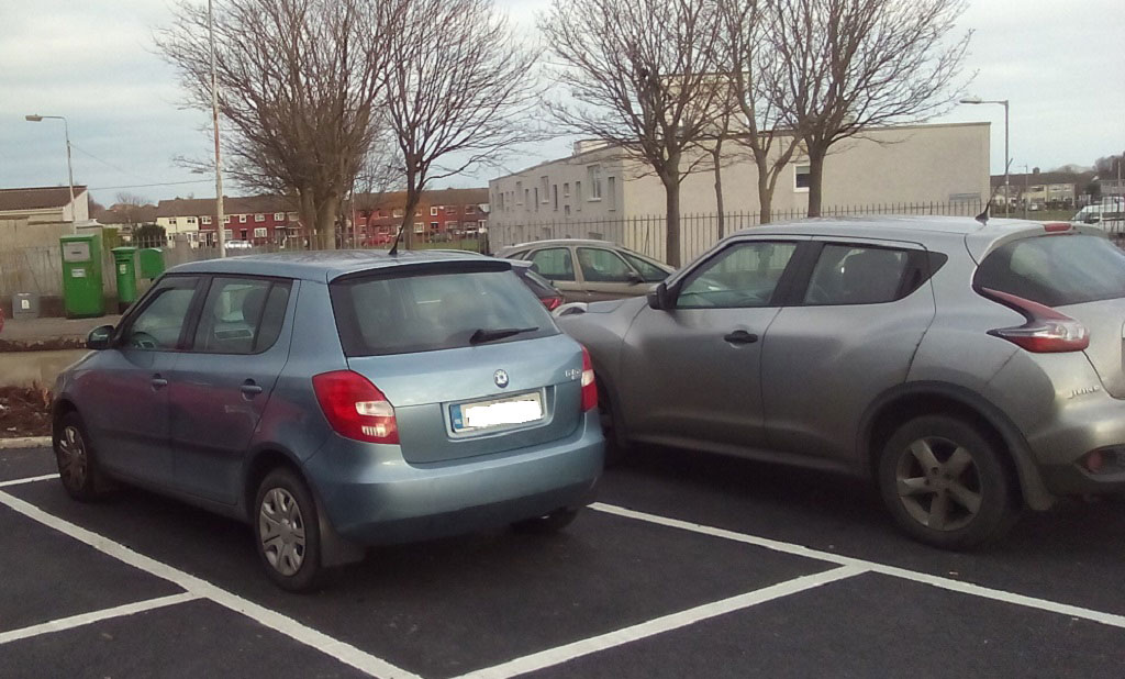 The car park of the Greendale Shopping Centre in Kilbarrack