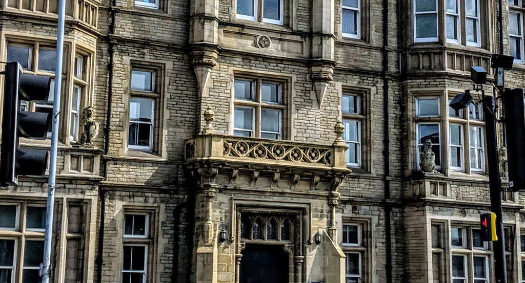 Queensgate Annexe of the Huddersfield College of Technology on Queensgate in Huddersfield, Yorkshire