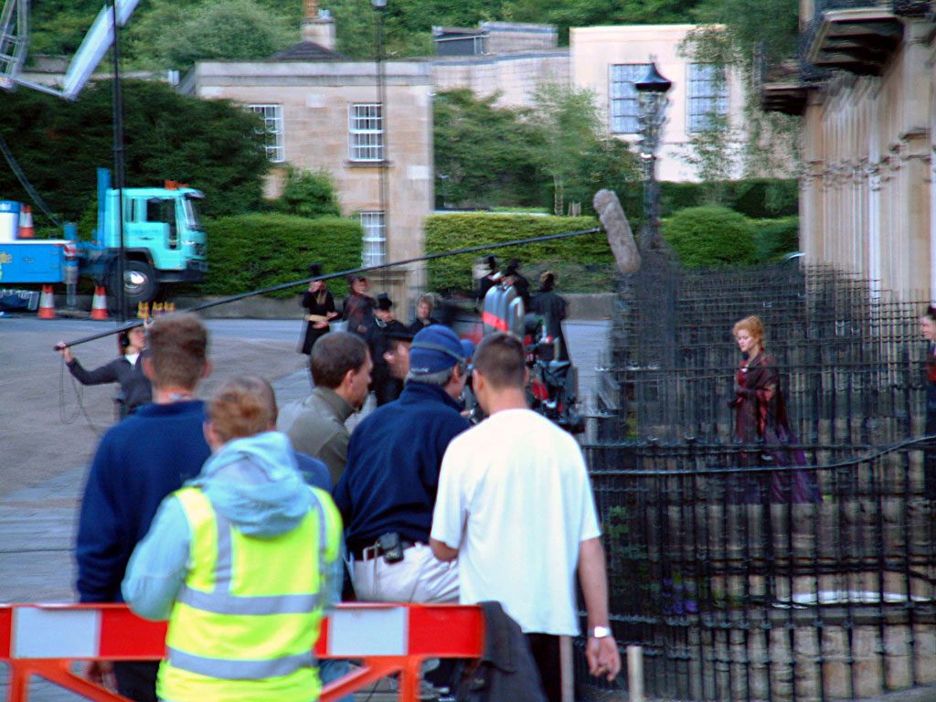 Sydney Place, Bath during the filming of Vanity Fair (2004)