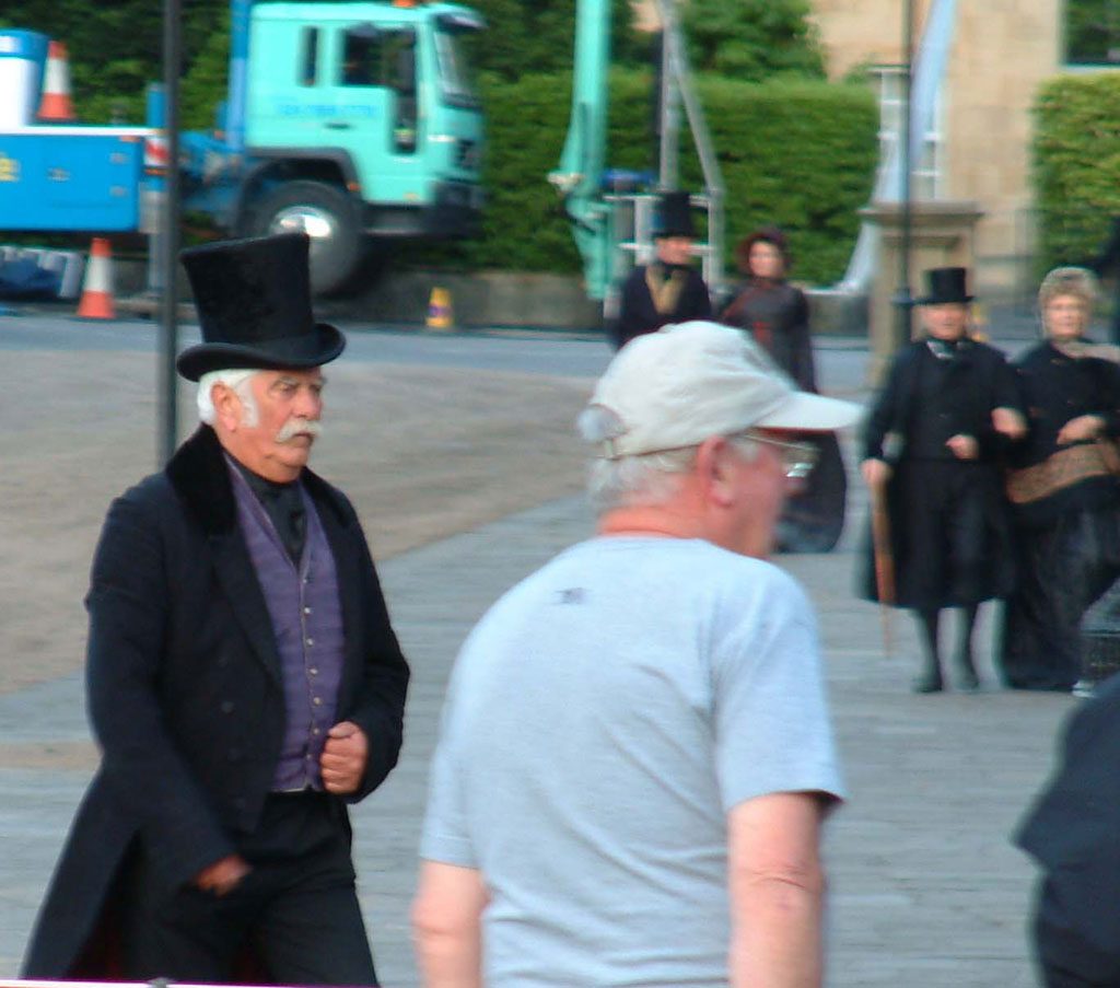 Sydney Place, Bath during the filming of Vanity Fair (2004)