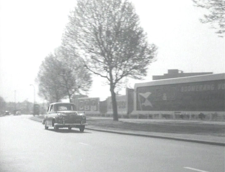 Great South West Rd at the junction with the Causeway and The Parkway on the Hounslow/Feltham border. Circa 1957