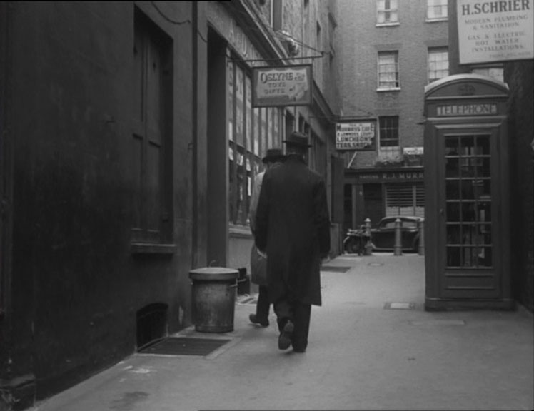 Lowndes Court, London W1 looking towards Newburgh Street. Circa 1954