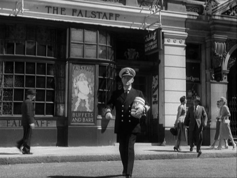 17 Eastcheap, London EC3. The location of the 'The Falstaff' pub Circa 1957