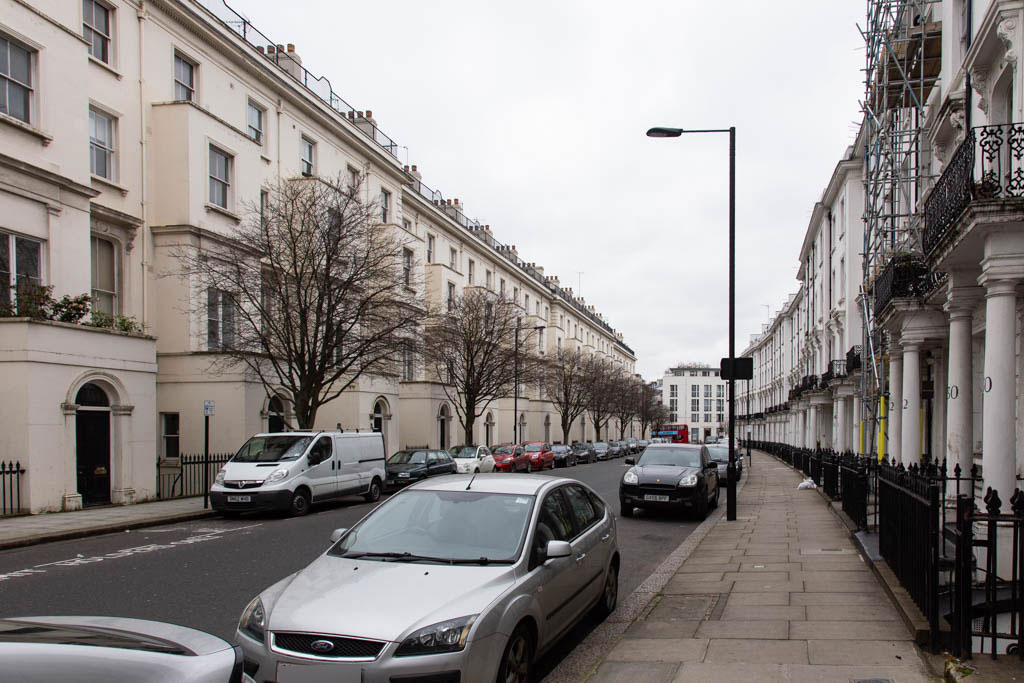 outside 228 Gloucester Terrace, London W2