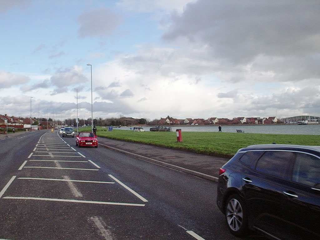 The A27, Southampton Road, Portsmouth looking in the Cosham direction.