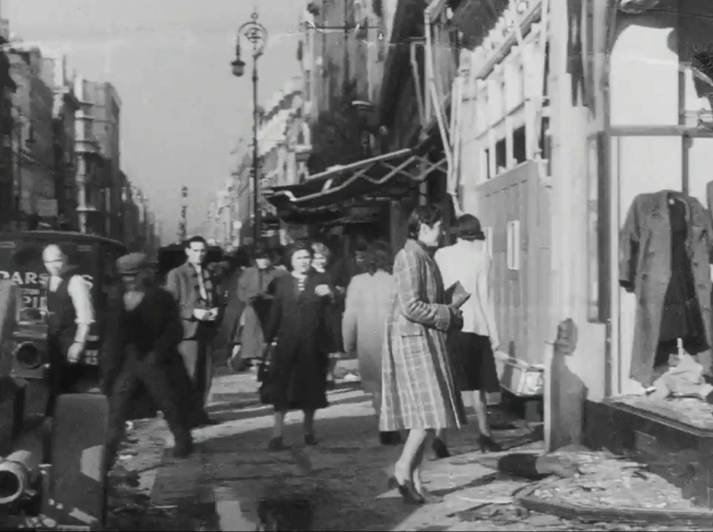 Looking west along Oxford Street, with No 8 immediately to the right. Circa 1940