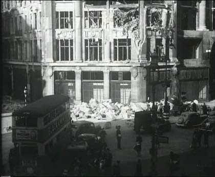 looking towards the north-east corner of Oxford Circus Circa 1940