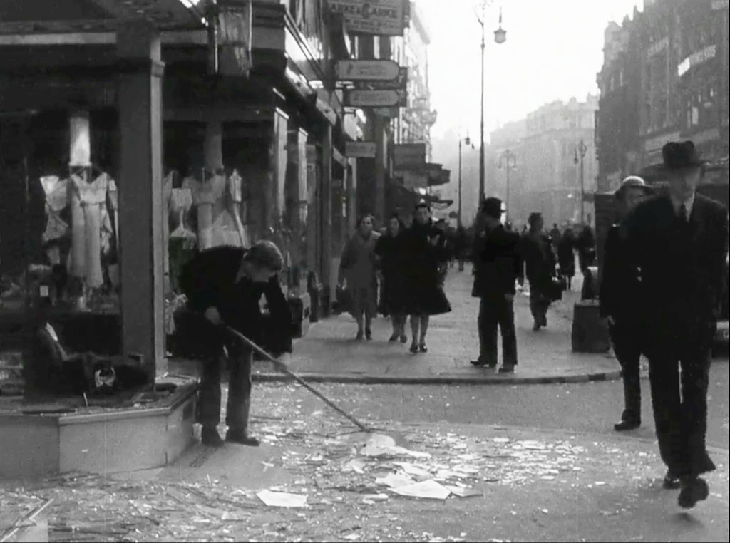 Oxford Street, London W1 looking east at the junction with Hanway Street Circa 1940