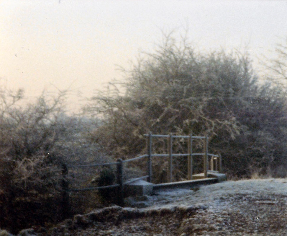 The opposite railings at Partington Bridge Circa 1992