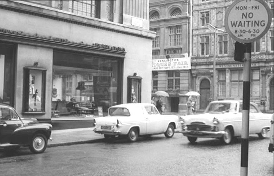 Derry Street, London W8 Circa 1964