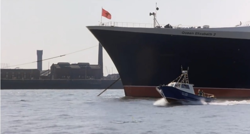 Liverpool on a launch from the QE2 Circa 1991