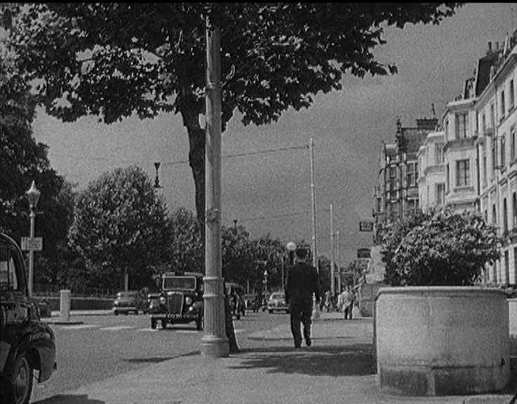 Bayswater Road, London W2 near Inverness Terrace. Circa 1954